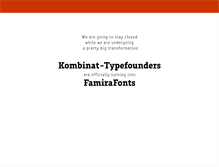 Tablet Screenshot of kombinat-typefounders.com